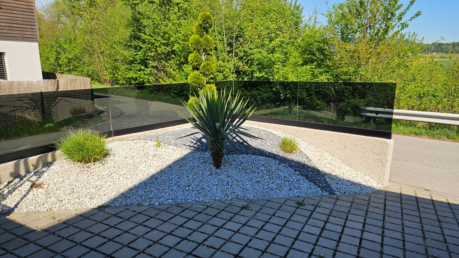 Gartenzaun aus Glas